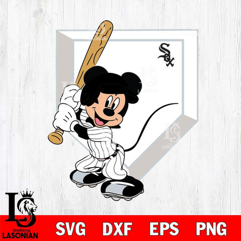 Chicago White Sox Mickey 3 Svg Eps Dxf Png File, Digital Download, Instant Download