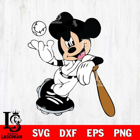 Chicago White Sox Mickey Svg Eps Dxf Png File, Digital Download, Instant Download