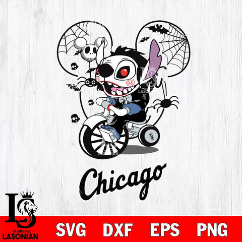 Chicago White Sox Stitch Jigsaws Halloween Svg Eps Dxf Png File, Digital Download, Instant Download