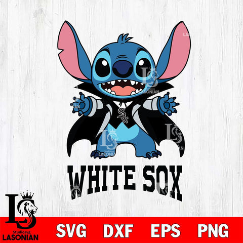 Chicago White Sox Stitch Vampire halloween Svg Eps Dxf Png File, MLB svg, Digital Download, Instant Download