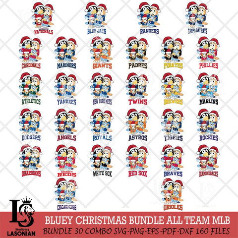 Christmas Bluey Family Sport MLB Cricut , Christmas Svg , Bluey svg , Digital Download, dxf eps png pdf file