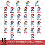 Christmas Bluey Santa Claus MLB Cricut , Christmas Svg , Bluey svg , Digital Download, dxf eps png pdf file