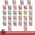 Christmas Bluey Santa Family MLB Cricut , Christmas Svg , Bluey svg , Digital Download, dxf eps png pdf file