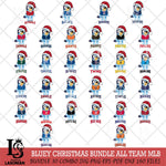 Christmas Bluey Sport MLB Cricut , Christmas Svg , Bluey svg , Digital Download, dxf eps png pdf file