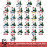 Christmas Bluey Tree Sport MLB Cricut , Christmas Svg , Bluey svg , Digital Download, dxf eps png pdf file