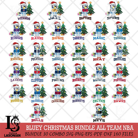 Christmas Bluey Tree Sport NBA Cricut , Christmas Svg , Bluey svg , Digital Download, dxf eps png pdf file