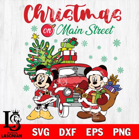 Christmas On Main Street Svg Eps Dxf Png File,Christmas File Cut ,Digital Download ,Instant Download, Cricut File