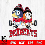 Cincinnati Bearcats Bluey & Bingo 8 Svg Eps Dxf Png File, NCAA svg, Digital Download, Instant Download