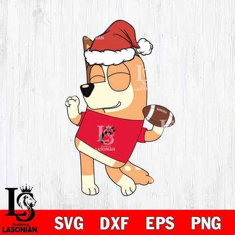 Cincinnati Bearcats Bluey Chilli Christmas Svg Eps Dxf Png File, Digital Download, Instant Download