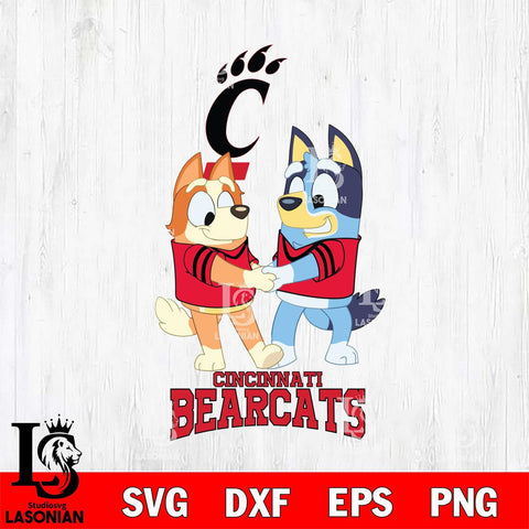 Cincinnati Bearcats Bluey Chilli Dance Svg Eps Dxf Png File, Digital Download, Instant Download