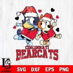 Cincinnati Bearcats Bluey Christmas NFL Svg Eps Dxf Png File, Digital Download