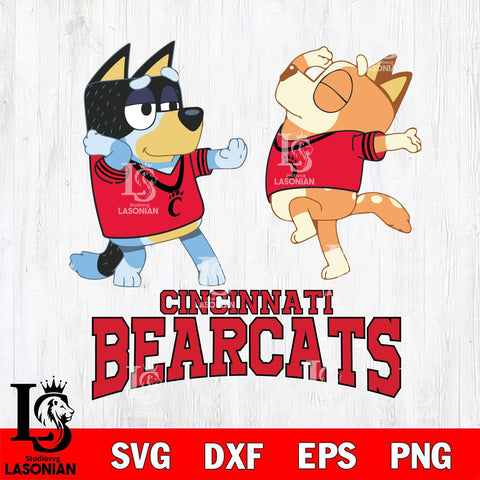 Cincinnati Bearcats Bluey Dance Svg Eps Dxf Png File, Digital Download, Instant Download