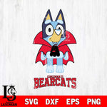 Cincinnati Bearcats Bluey Dracula Halloween Svg Eps Dxf Png File, Digital Download, Instant Download