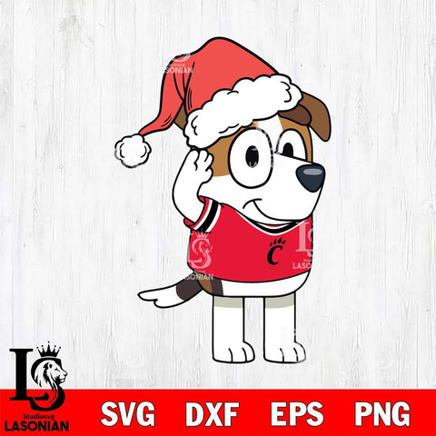 Cincinnati Bearcats Bluey Jack Christmas Svg Eps Dxf Png File, Digital Download, Instant Download