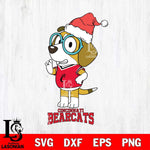 Cincinnati Bearcats Christmas Bluey Honey Sport Cut Files,Bluey Cricut,Christmas Svg , Bluey svg , Digital Download, dxf eps png pdf file