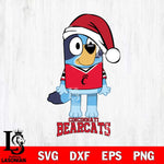 Cincinnati Bearcats Christmas Bluey Sport Cut Files,Bluey Cricut,Christmas Svg , Bluey svg , Digital Download, dxf eps png pdf file