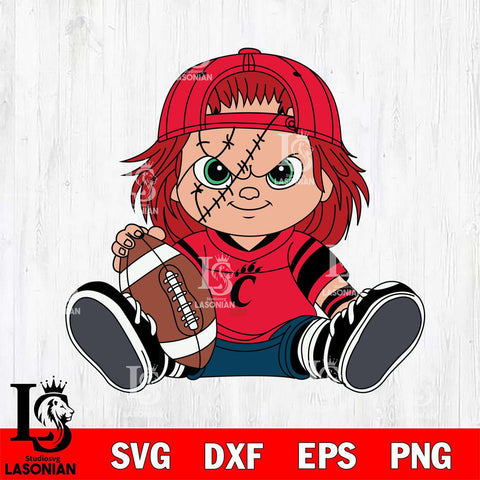 Cincinnati Bearcats Chucky Horror 11 Svg Eps Dxf Png File, NCAA svg, Digital Download, Instant Download