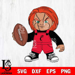 Cincinnati Bearcats Chucky Horror 12 Svg Eps Dxf Png File, NCAA svg, Digital Download, Instant Download