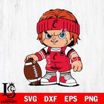 Cincinnati Bearcats Chucky Horror 5 Svg Eps Dxf Png File, NCAA svg, Digital Download, Instant Download