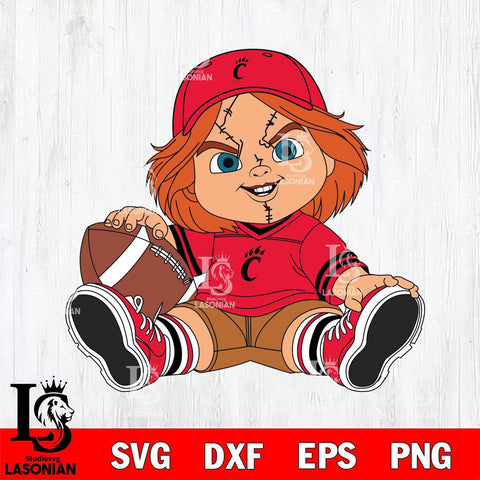 Cincinnati Bearcats Chucky Horror 8 Svg Eps Dxf Png File, NCAA svg, Digital Download, Instant Download