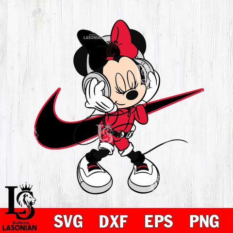 Cincinnati Bearcats Cute Minnie Mouse Dancing Svg Eps Dxf Png File, NCAA svg, Digital Download, Instant Download