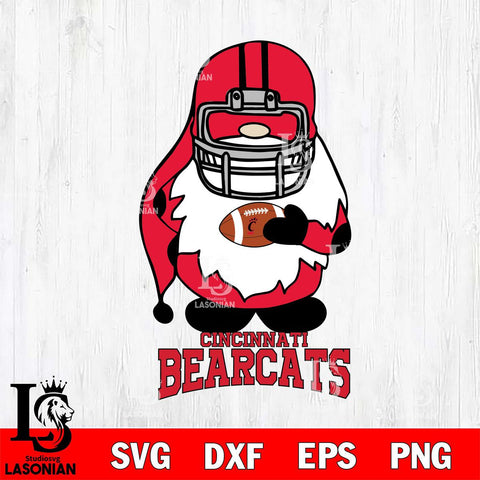 Cincinnati Bearcats Gnomes Christmas Svg Eps Dxf Png File, Digital Download, Instant Download