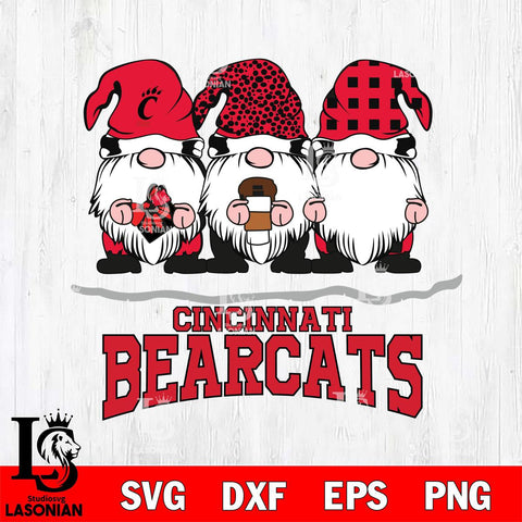 Cincinnati Bearcats Gnomes Coffee Svg Eps Dxf Png File, Digital Download, Instant Download