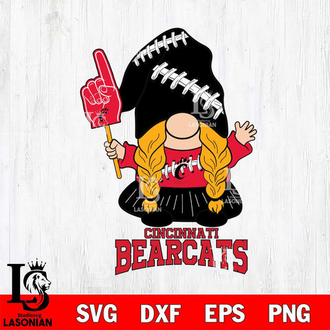 Cincinnati Bearcats Gnomes Fan Svg Eps Dxf Png File, Digital Download, Instant Download