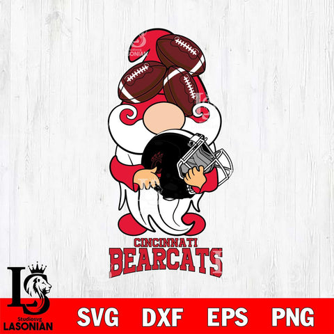 Cincinnati Bearcats Gnomes Helmet Svg Eps Dxf Png File, Digital Download, Instant Download