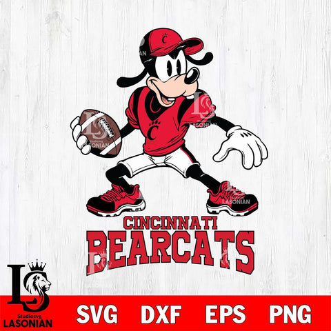 Cincinnati Bearcats Goofy Disney, Svg Eps Dxf Png File, Digital Download