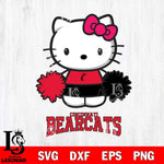 Cincinnati Bearcats Hello Kitty Cheerleader 2 Svg Eps Dxf Png File, Digital Download, Instant Download