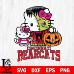 Cincinnati Bearcats Hello Kitty Horror 10 Svg Eps Dxf Png File, Digital Download