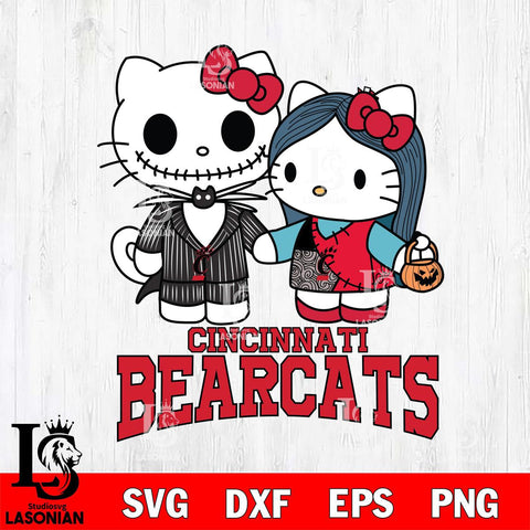 Cincinnati Bearcats Hello Kitty Horror 11 Svg Eps Dxf Png File, Digital Download