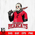 Cincinnati Bearcats Jason Voorhees 11 Svg Eps Dxf Png File, Digital Download