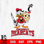 Cincinnati Bearcats Jason Voorhees 12 Svg Eps Dxf Png File, Digital Download