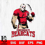 Cincinnati Bearcats Jason Voorhees Svg Eps Dxf Png File, Digital Download