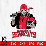 Cincinnati Bearcats Jason Voorhees 2 Svg Eps Dxf Png File, Digital Download