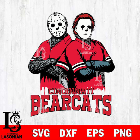 Cincinnati Bearcats Jason Voorhees 8 Svg Eps Dxf Png File, Digital Download