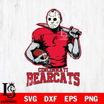 Cincinnati Bearcats Jason Voorhees 9 Svg Eps Dxf Png File, Digital Download