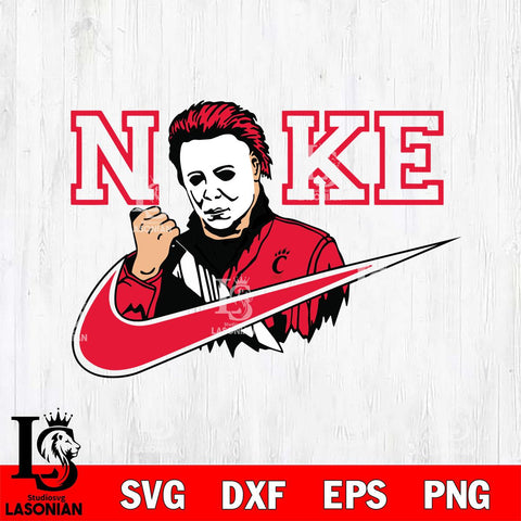 Cincinnati Bearcats Michael Myers Nike Svg Eps Dxf Png File, Digital Download, Instant Download