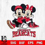 Cincinnati Bearcats Mickey Minnie Mouse Football Sit Svg Eps Dxf Png File, NCAA svg , File Cut , Digital Download , Instant Download, Cut Svg Files