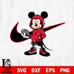 Cincinnati Bearcats Mickey Wearing Hoodie Sport Svg Eps Dxf Png File, NCAA svg, Digital Download, Instant Download