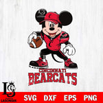 Cincinnati Bearcats Mikey Mouse Disney, Svg Eps Dxf Png File, Digital Download