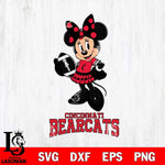 Cincinnati Bearcats Minnie Mouse, Svg Eps Dxf Png File, Digital Download