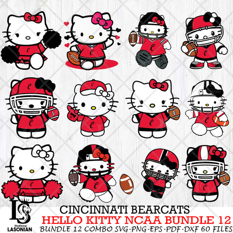 Cincinnati Bearcats NCAA Bundle 12 Svg Eps Dxf Png File, NCAA svg, Digital Download, Instant Download