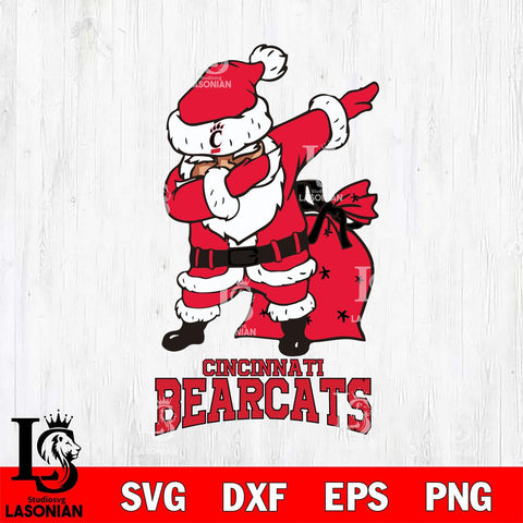 Cincinnati Bearcats Santa Claus Ugly Svg dxf eps png pdf file,NCAA svg,Digital Download,Cricut file