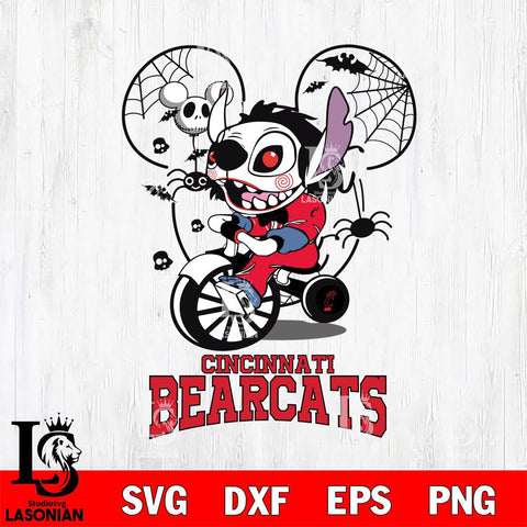 Cincinnati Bearcats Stitch Jigsaws Halloween Svg Eps Dxf Png File, Digital Download, Instant Download