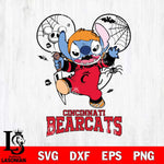 Cincinnati Bearcats Stitch Michael Halloween Svg Eps Dxf Png File, Digital Download, Instant Download