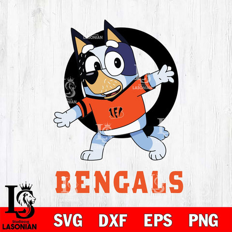 Cincinnati Bengals Bandit Heeler Rugby Svg Eps Dxf Png File, Digital Download ,Instant Download, Cricut File