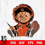 Cincinnati Bengals Chucky Horror 9 Svg Eps Dxf Png File, NFL svg, Digital Download, Instant Download